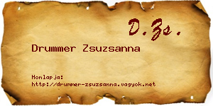 Drummer Zsuzsanna névjegykártya